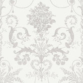 Laura Ashley Josette Wallpaper Dove Grey / White
